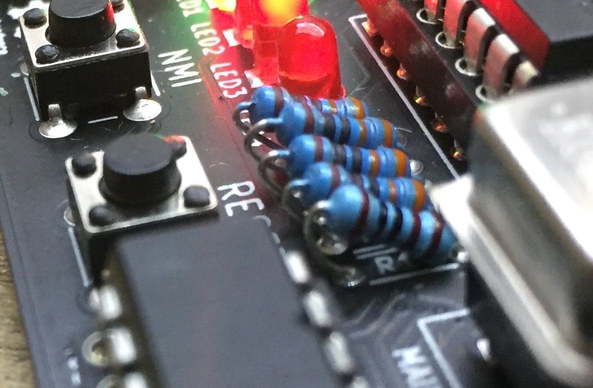 Bent resistors